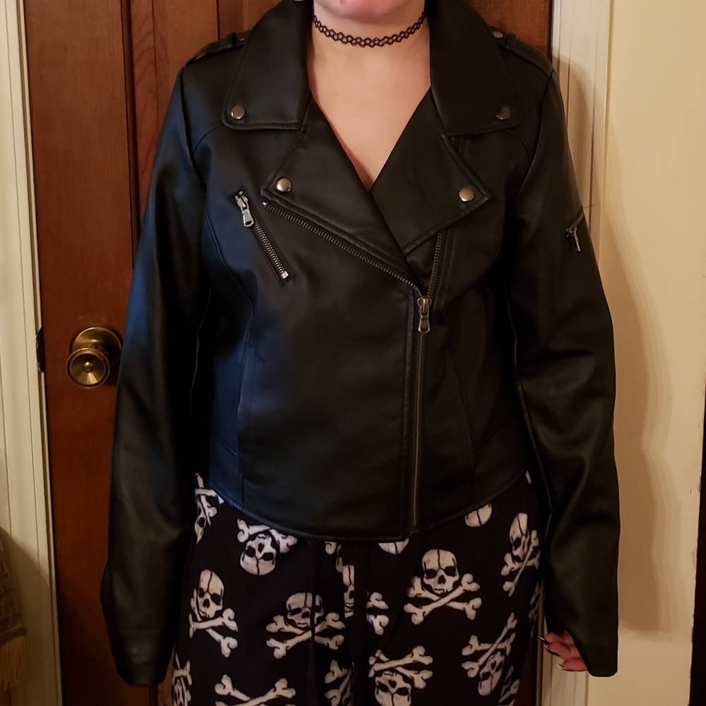 Black motorcycle jacket